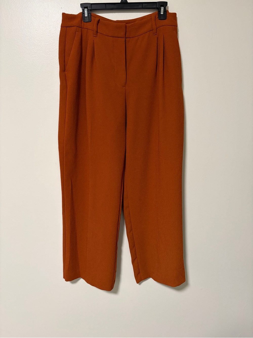 Nine West Rust-Toned Wide Leg Trousers